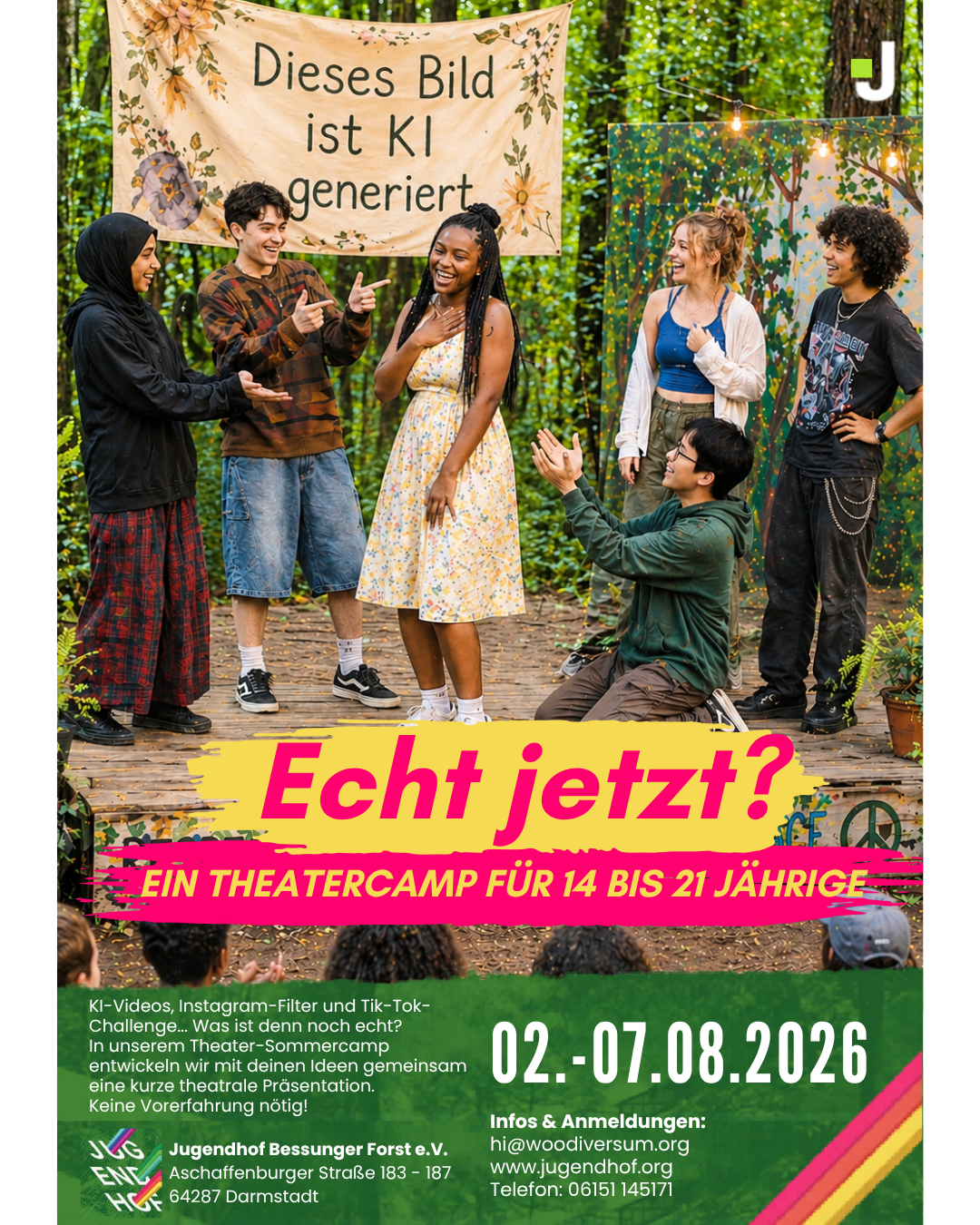 ECHT JETZT ?! THEATERCAMP // 02. – 07.08.2026